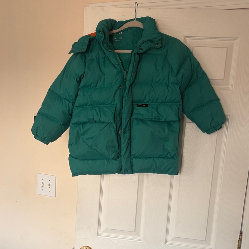 Zara Kids Teal Puffer Jacket